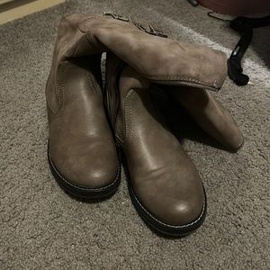 Tan patrizia boots size 10